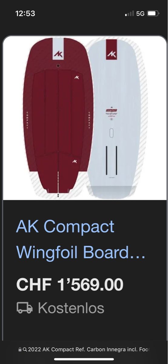 Surfboards & Schwimmbrette: AK Compact Wingboard Wingfoilboard Wingfoil Board NEU – Neu (gemäss Beschreibung) aus Ehrendingen von Frizli 6