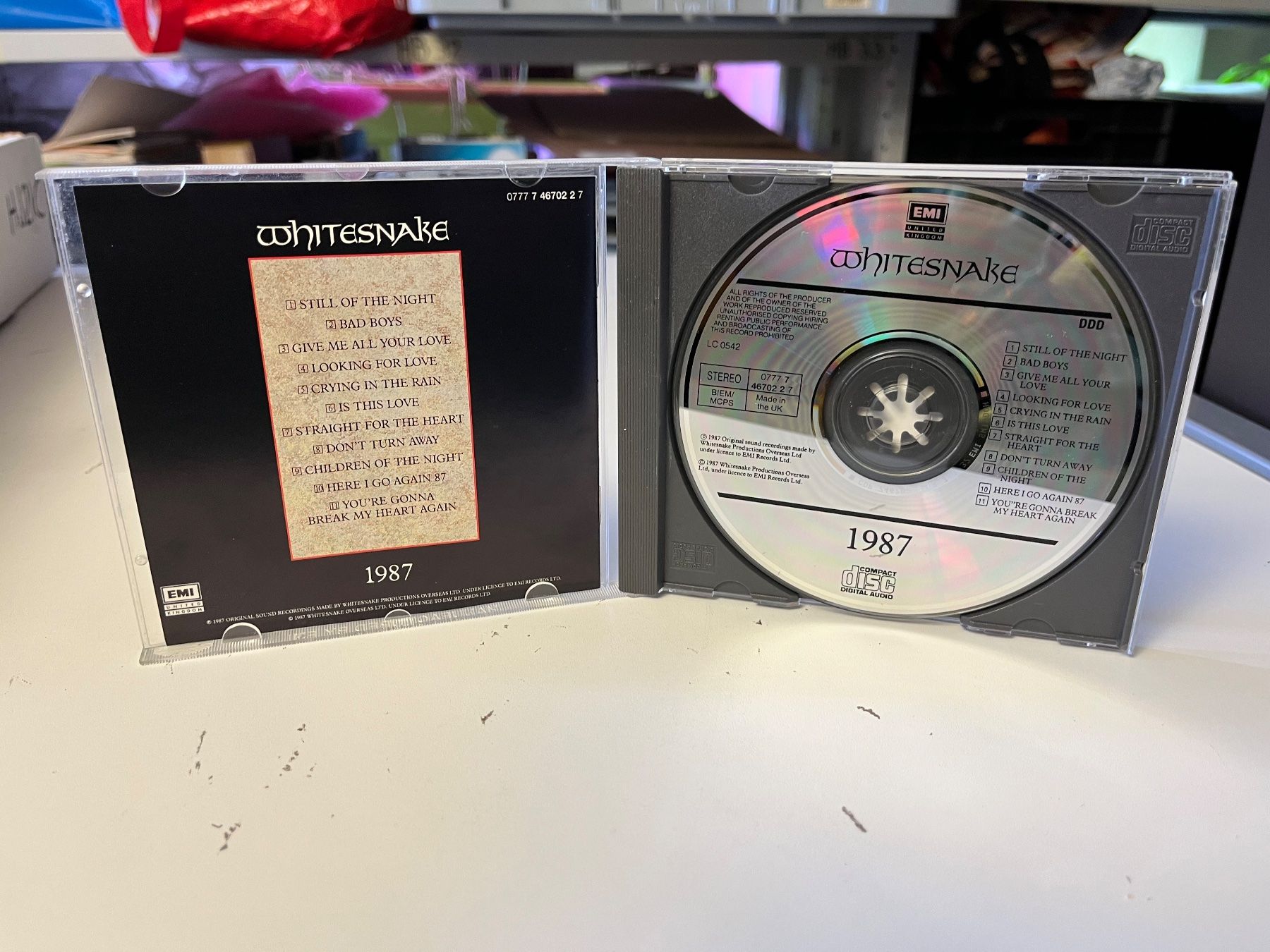 CD: Whitesnake - 1987 - XHJ21C – Nuovo (secondo la descrizione) da Küsnacht ZH venduto da JazzRecords 2