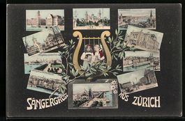 Zürich, Stadthaus und Post, Tonhalle, S