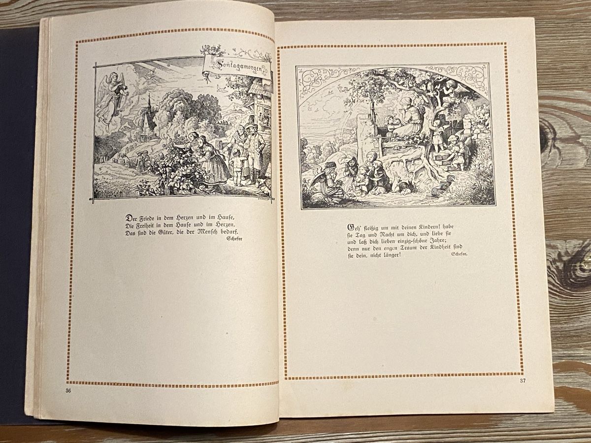 Libri: Ludwig Richter "Die gute Einfuhr" Holzschnitte – Usato da Düdingen venduto da Reconflo 3