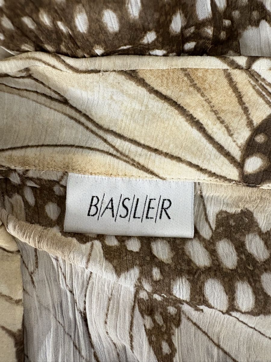 Basler Blusen: Basler Bluse Gr. 40 mit Schmetterling Print beige Crinkle – Neu (gemäss Beschreibung) aus Regensdorf von secondchancefashion 4