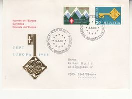 Sonderstempel S. 670 Europatag Basel 1968