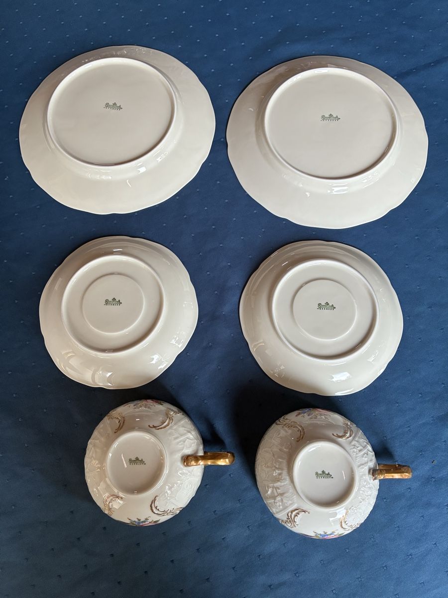 Rosenthal Tazze: Rosenthal 2 Tee-/Kaffeegedecke Diplomat – Usato da Dornach venduto da Rosengarten 7