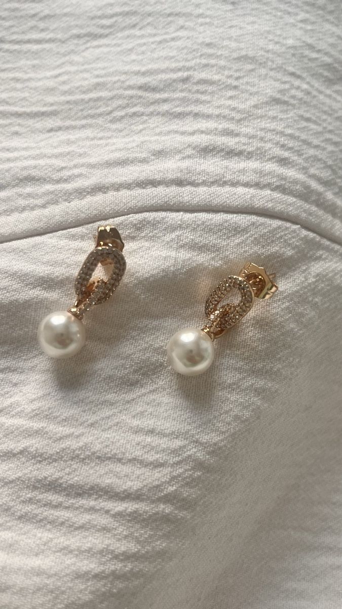 Ohrringe & -stecker: Orecchini pendenti con perle e strass, colore oro, nuovi – Neu (gemäss Beschreibung) aus Lugano von yul_fhg2 3