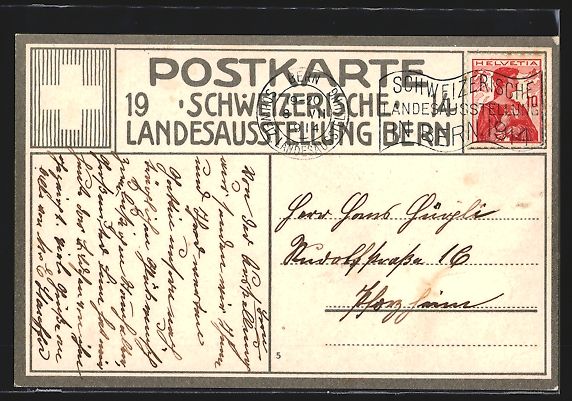 Cartoline postali: Bern, Schweizerische Landesausstellung 1 – Usato da Berlin venduto da bartko-reher 1