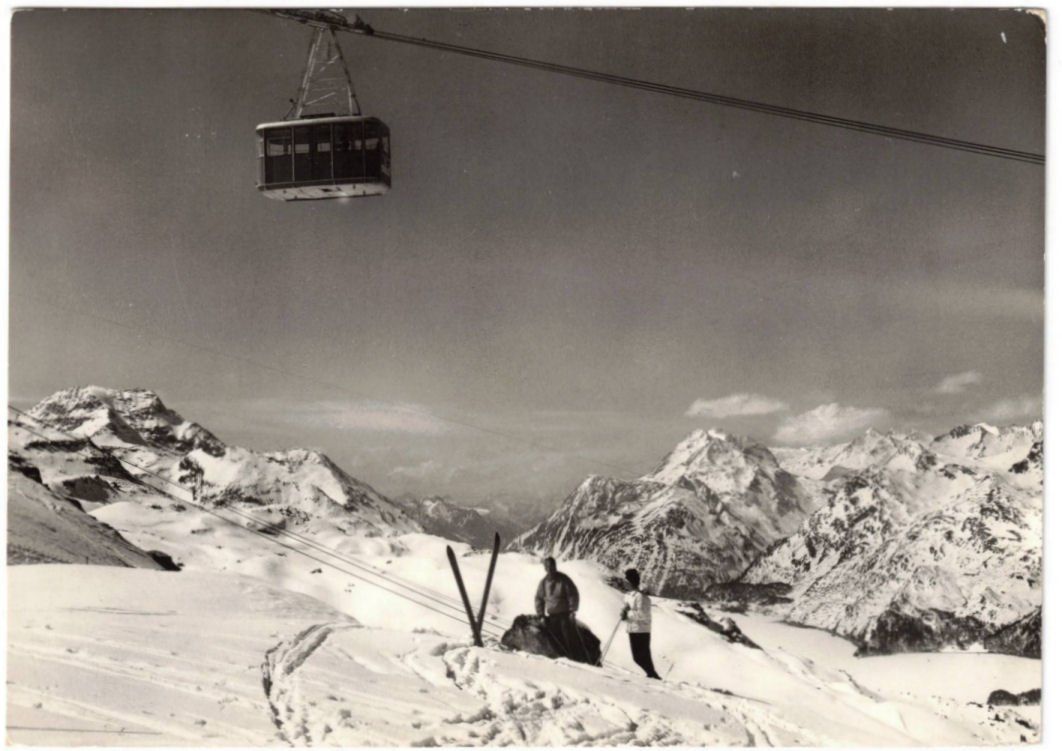 Ansichtskarten: Silvaplana - Luftseilbahn Corvatsch – Gebraucht aus Binningen von Mountainrider