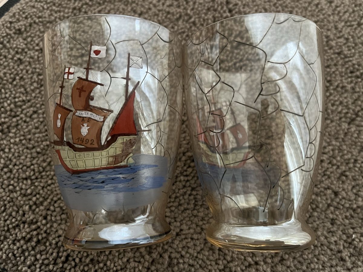 Caraffe: Böhmische Glaskaraffe Karel Palda mit 2 Gläsern – Usato da Romanshorn venduto da Apfelschuss 7
