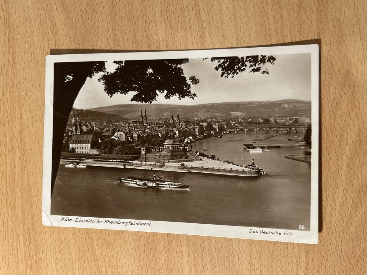 Cartoline postali: Alte Ansichtskarte Deutsches Eck Koblenz, Top Zustand! – Usato da Hinwil venduto da Chuan2