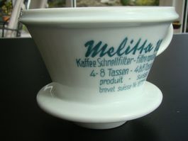 Melitta Kaffeefilter 102 Porzellan , Langenthal 1937 8 Loch