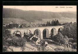 AK Couvet, Le viaduc, 1911