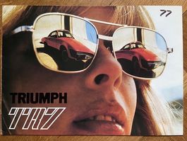 TRIUMPH TR7 Prospekt 1977 brochure catalogue British Leyland