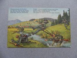 CH Humor Motiv Karte Miltär ca. 1925 J. Schönenberger Nr.169
