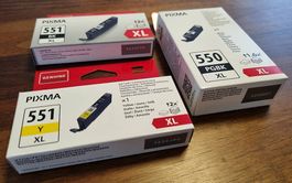 Canon PIXMA Tinte CLI-551 und PGI-550, XL, original verpackt