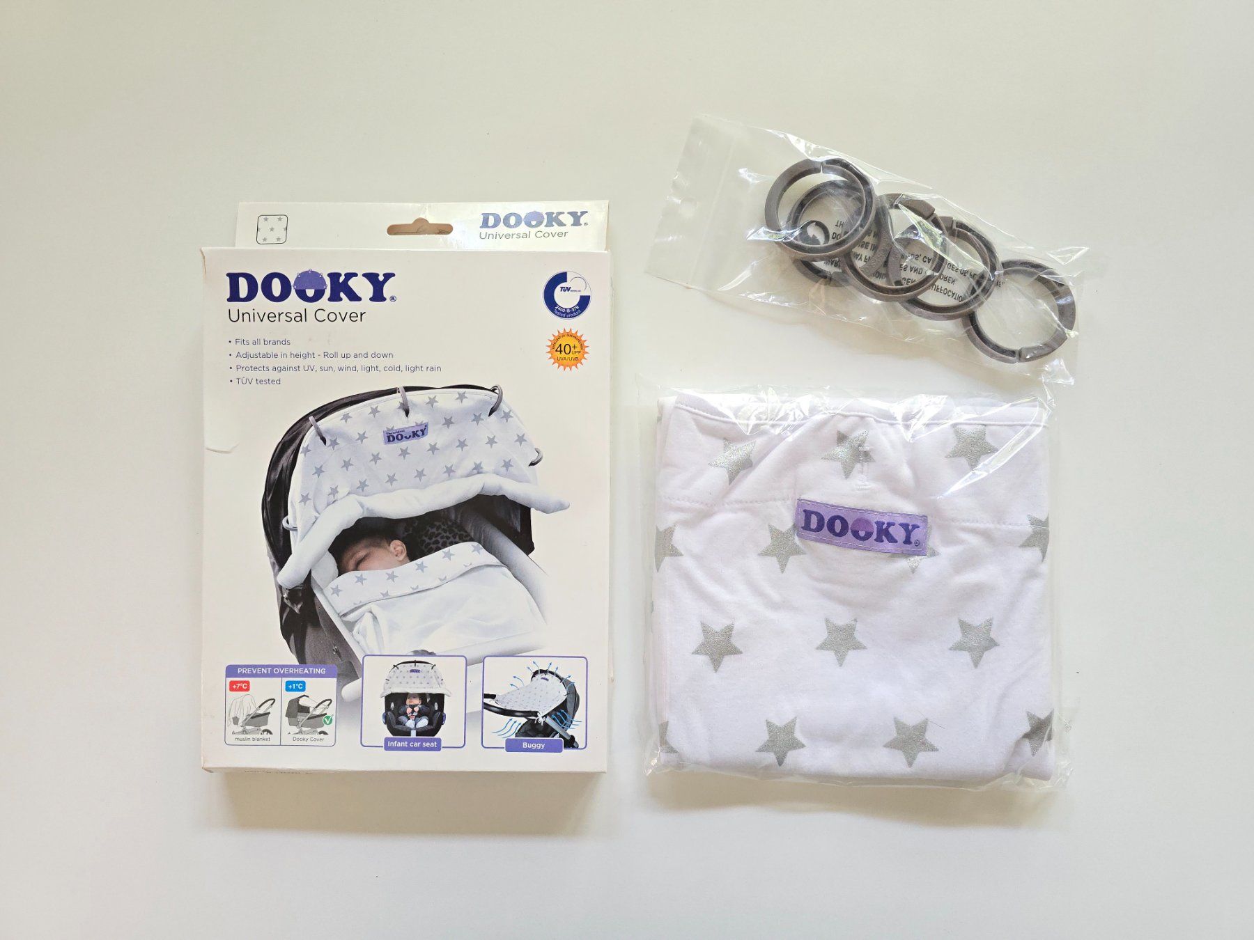 Poussette: Dooky Universal Cover mit Sternen NEU – Neuf avec emballage d'origine à Dättlikon par Wundertuete_
