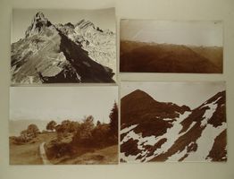 6 ALTE BERGFOTOGRAFIEN, 3 HANDSCHRIFTLICH DATIERT 1903