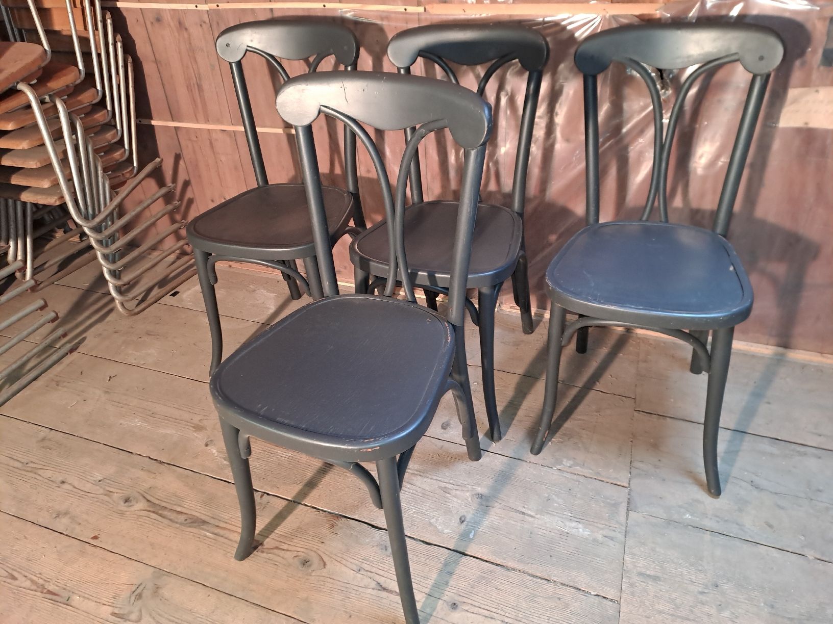 Thonet Sedie: Set 4 Thonet Stühle Bugholz um 1920 – Usato da Gebenstorf venduto da suroh 1