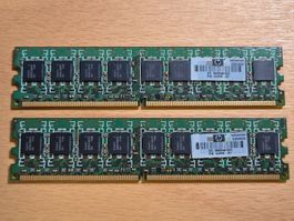 RAM Speicher 2x1GB PC2-6400E