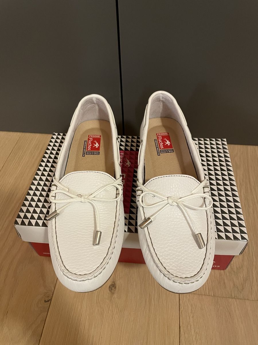 Scarpe da donna: Mocassino bianco vera pelle 41 – Nuovo e nell'imballaggio originale da Lugaggia venduto da smy_d269 1