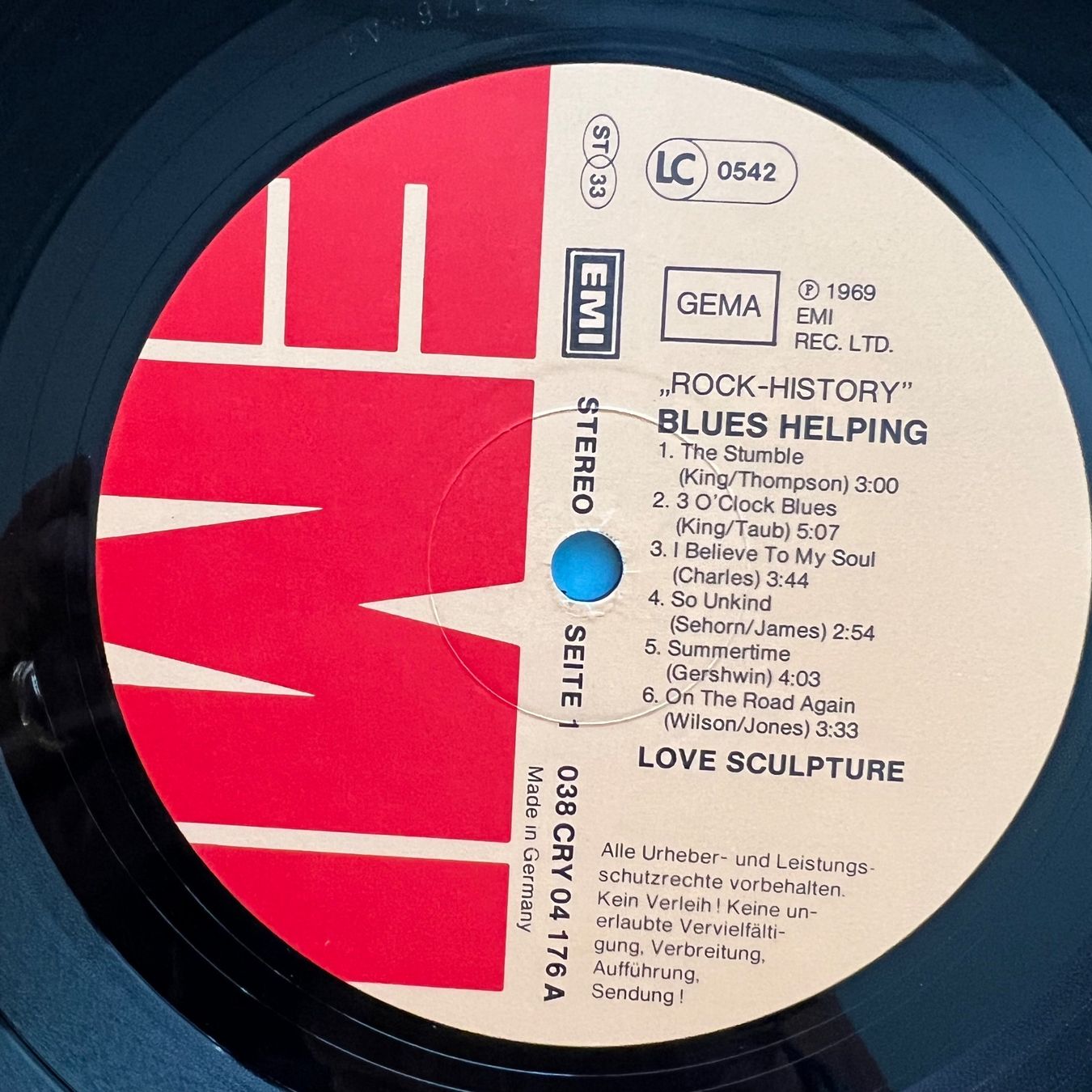 Vinyles: Love Sculpture - Blues Helping / D-Press. RE – D'occasion à Gais par soundcave57 2