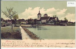 Arbon - Stadtpartie am See - Litho