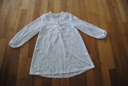 leichtes Kleid, weiss, Gr 42/Gr.XLStrandkleid Tunika