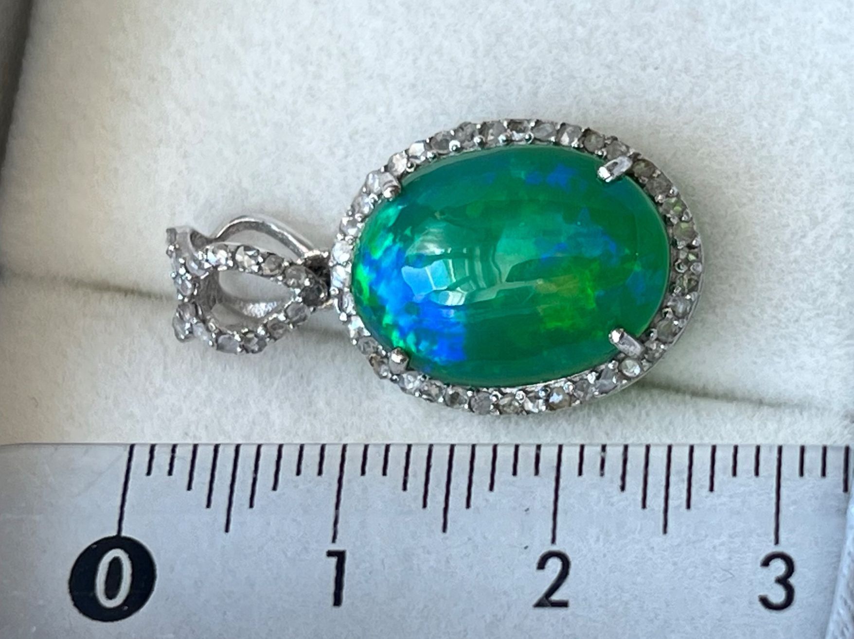 Ciondoli: Anhänger in Silber mit Opal und Diamanten – Nuovo (secondo la descrizione) da Bern venduto da Steinfieber 3