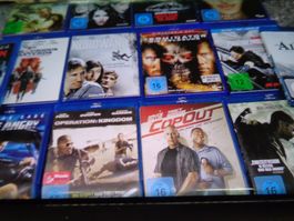 DVDs Blueray 14 Stück und DVDs 11 Stück