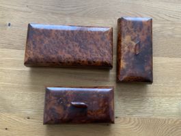 Edle Vintage-Holzkästchen, 3er Set
