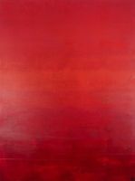 Rote Landschaft à la Rothko - Sg. Malerei auf Platte
