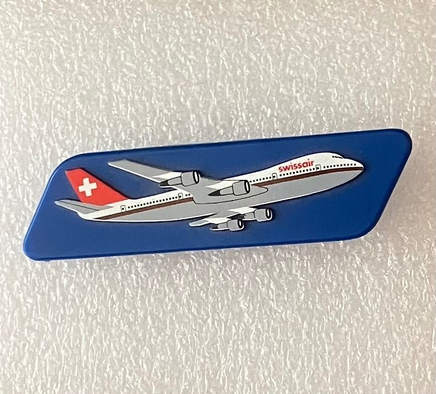 Swissair Plaketten & Abzeichen: SWISSAIR - SCHWEIZER FLUGGESELLSCHAFT - ABZEICHEN MIT NADEL – Gebraucht aus Basel von lagavulin02