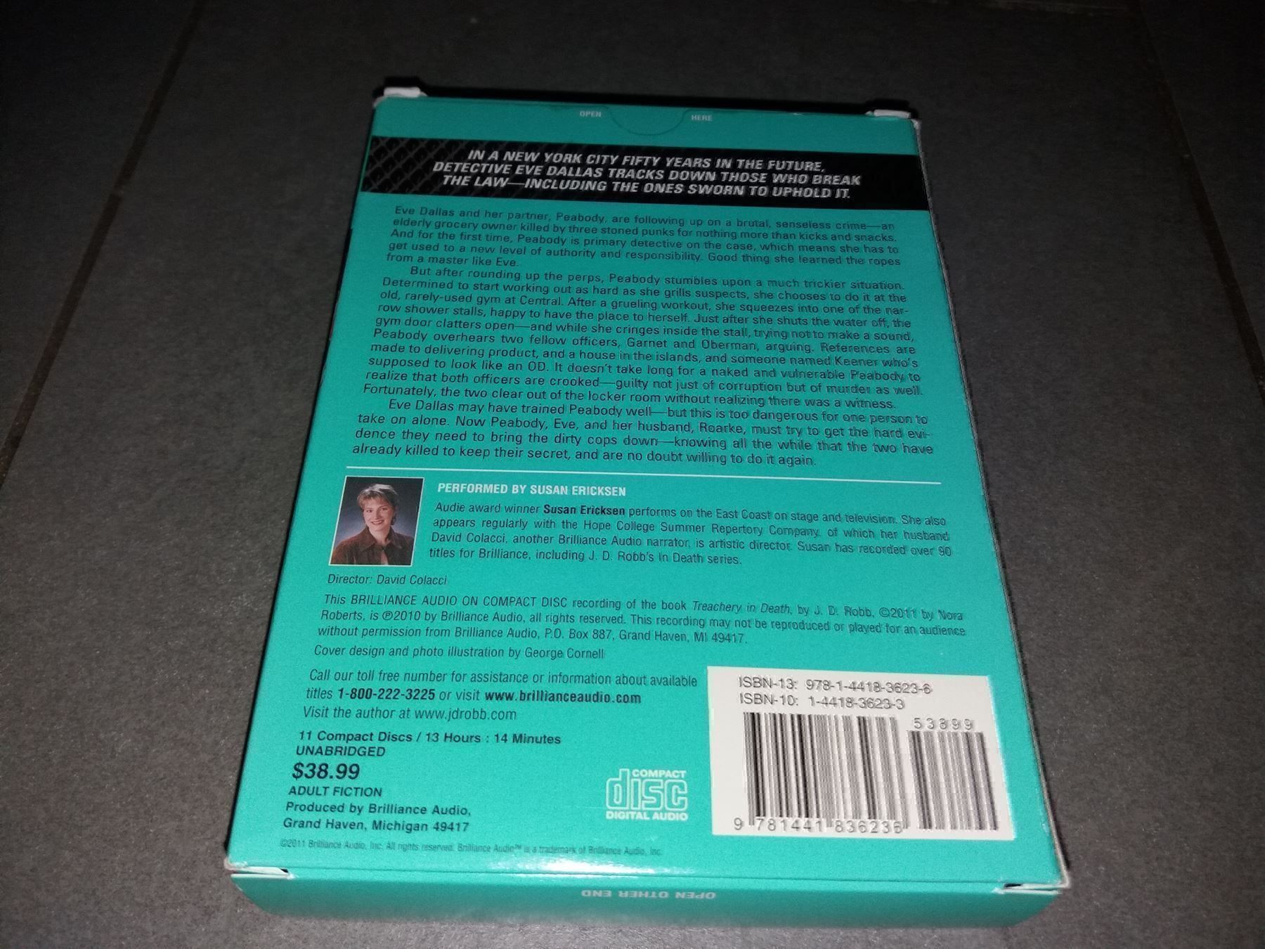 Audiolibri: Treachery in death - J.D. Robb - 11 CD – Usato da Riehen venduto da India13 1