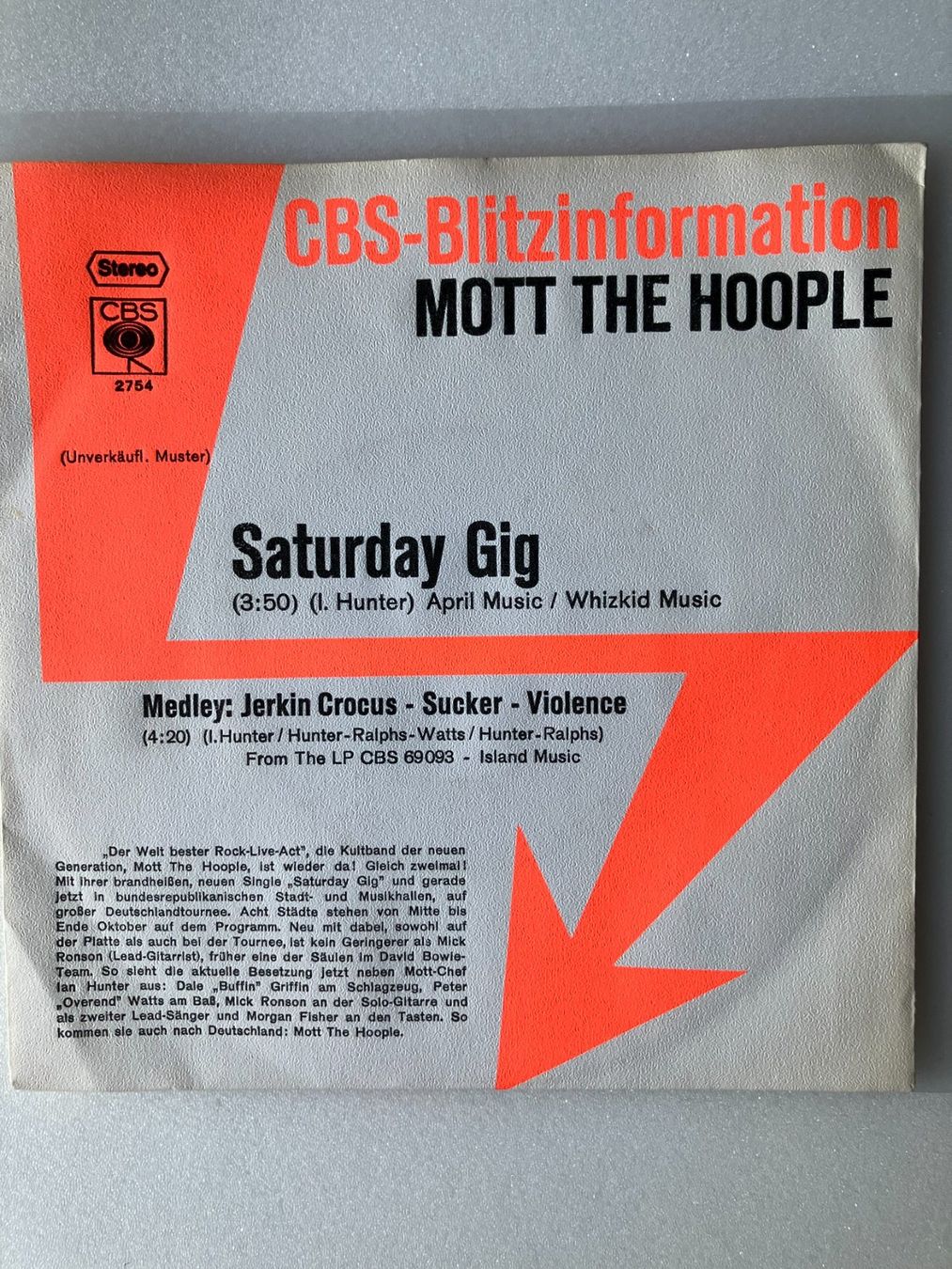 Dischi in vinile: Mott The Hoople – Usato da Aarwangen venduto da Jukebox3