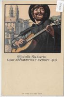 Eidg. Sängerfest Zürich 1905 - Litho