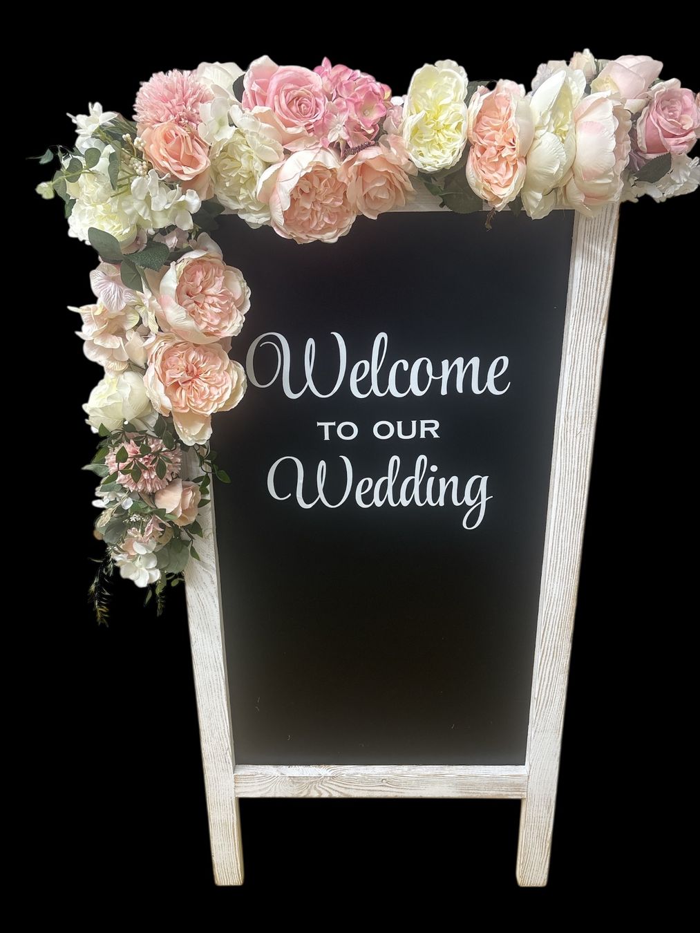 Alle Dekorationen: Welcome Tafel Hochzeit inkl. Blumen – Gebraucht aus Oftringen von SCHIBLI1