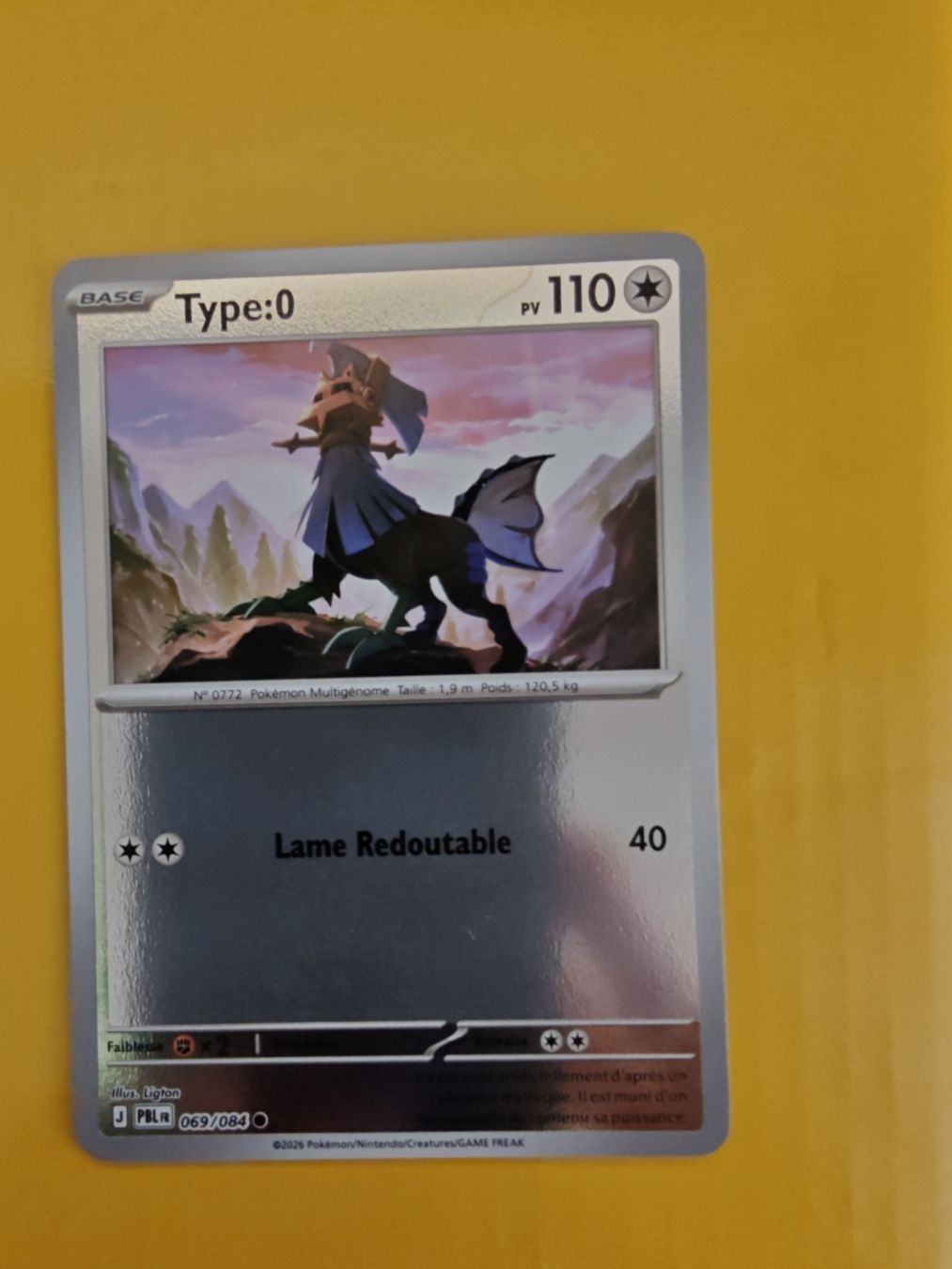 Pokémon Carte collezionabili: Type:0 Reverse (069/084) Nuit Noire - PBL fr – Usato da Cormondreche venduto da pajojo