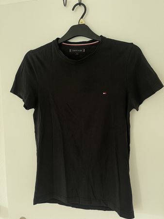 Tommy Hilfiger T-Shirt schwarz Gr. S Baumwolle Top zustand