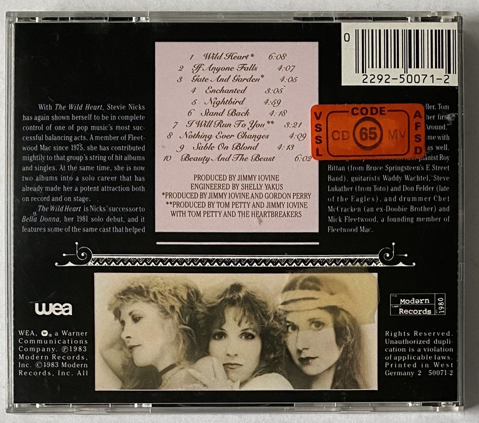 CDs: Stevie Nicks, The Wild Heart – Gebraucht aus Flums von  1