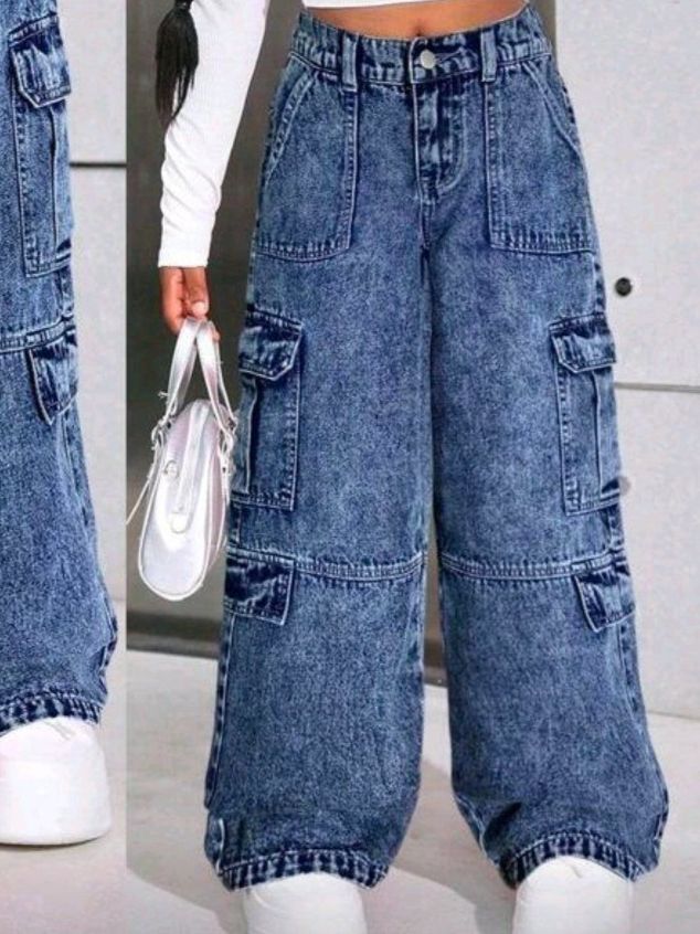 Shein Pantaloni: 🐹​ Mädchen Jeans - 122/128 - Baggy – Nuovo (secondo la descrizione) da Thalwil venduto da VitaMini