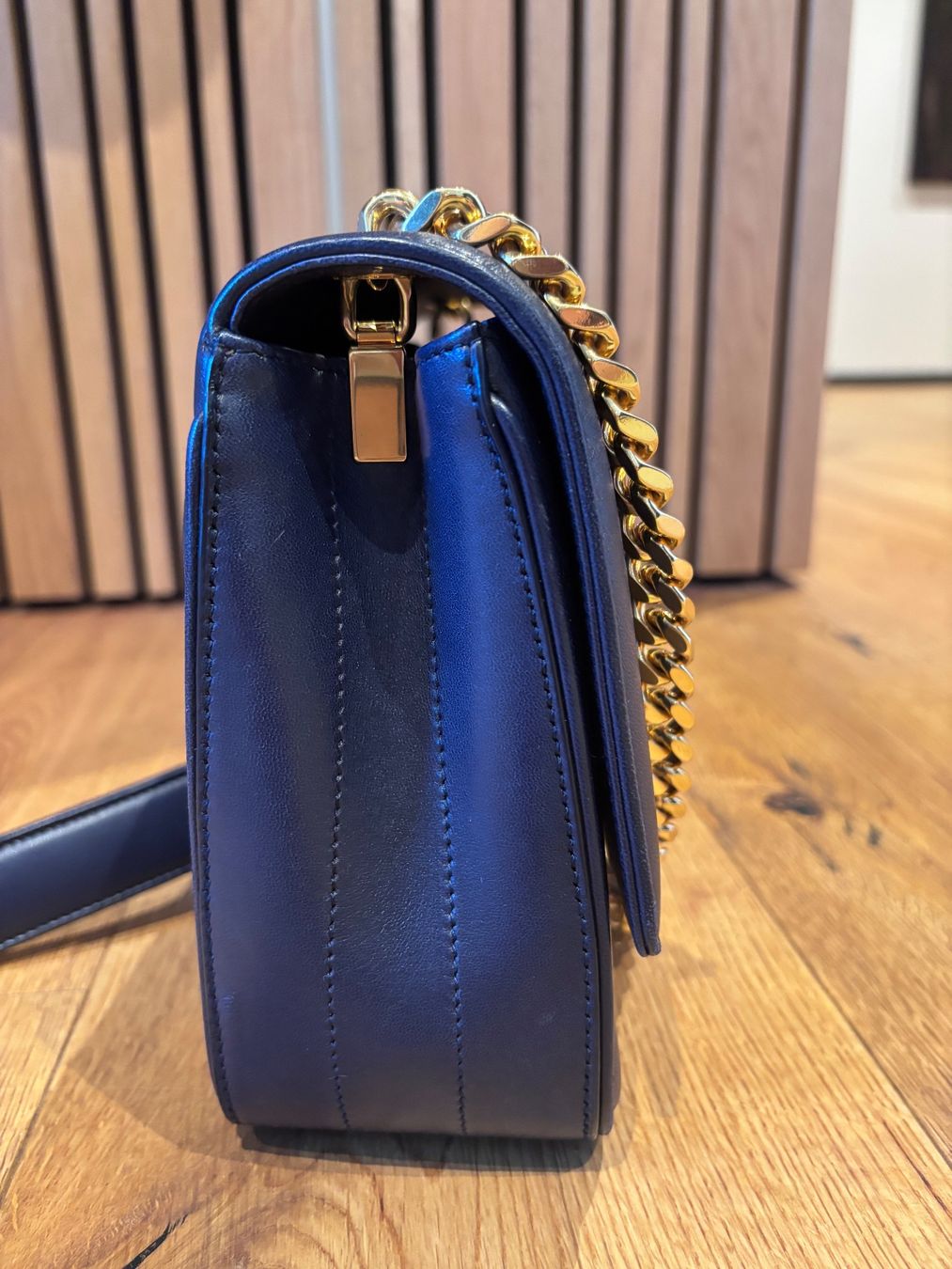 Saint Laurent Borse da donna: Saint Laurent Vicky Umhängetasche Dunkelblau – Usato da Richterswil venduto da Dingsda72 3