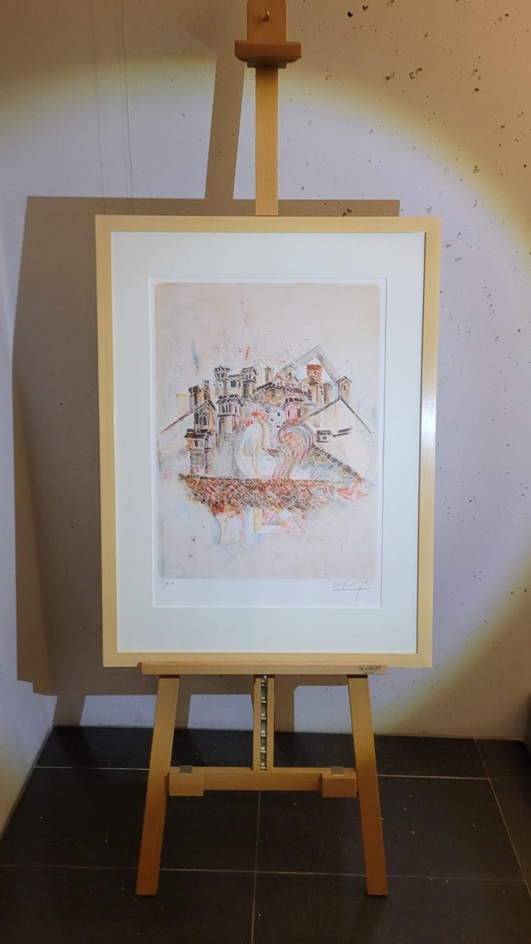 Grafica & Litografie: *** WELTI ALBAN, "Der Hahn", Lithographie *** – Usato da Luzern venduto da Luzern1 1