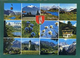 Engelberg, Mehrbilderkarte, 1986, gelaufen, Grossformat