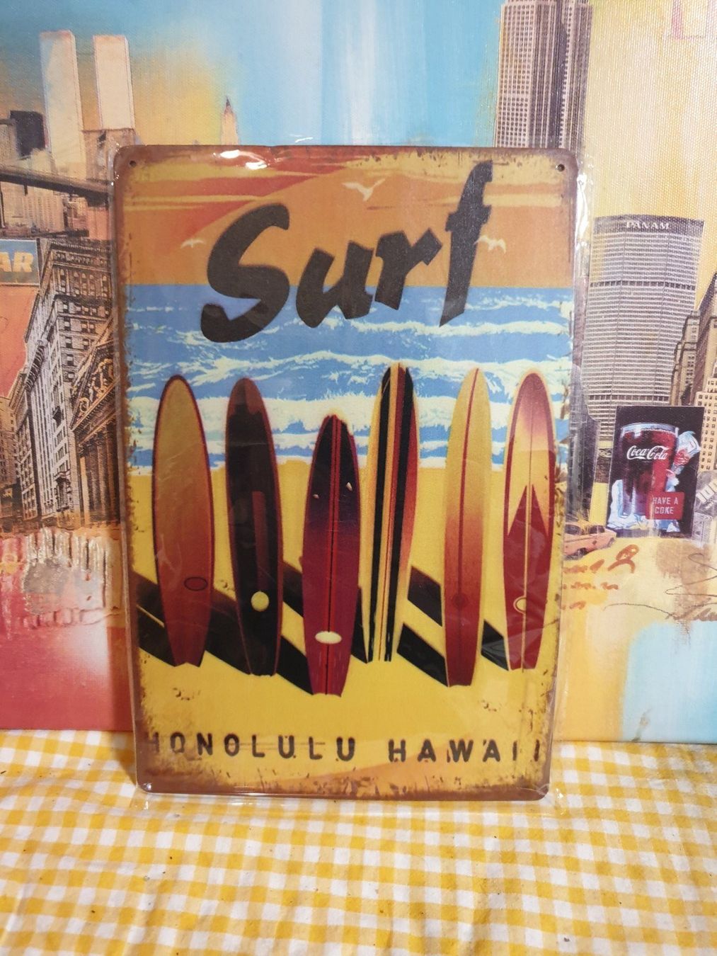 Schilder: Surf Blechschild – Neu und originalverpackt aus Olten von Marsmobil