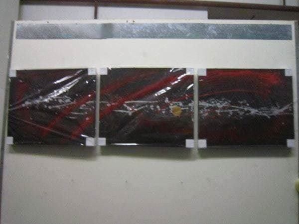 Poster & Bilder: X419 Acrylgemälde 3 tlg. Handbemalt – Neu und originalverpackt aus Necker von liq24