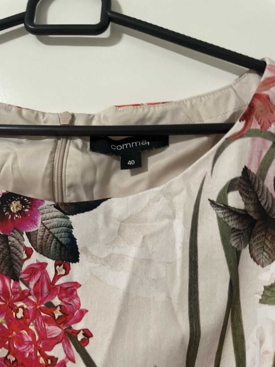 Vestiti: Sommerliches Blusenkleid mit Blumenmuster, Grösse 40 – Usato da Biel/Bienne venduto da philong 2