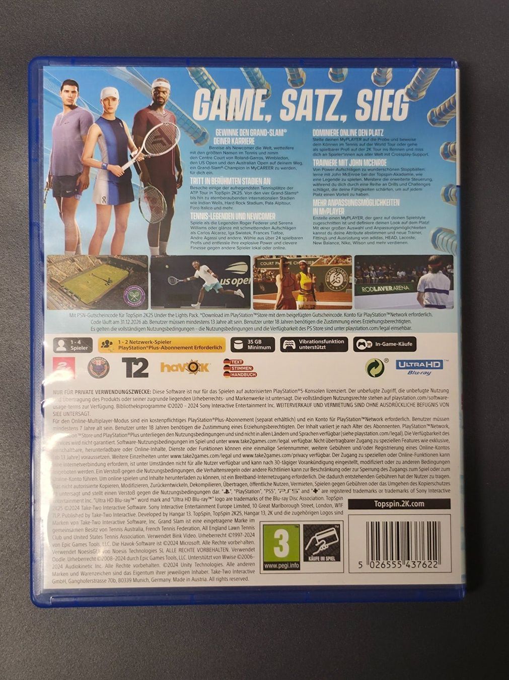 Spiele: TopSpin 2K25 | Sony PS5 – Gebraucht aus Buchs SG von 4one 1