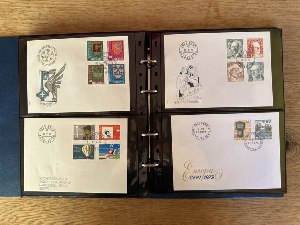 Tutti i francobolli: Schweiz - FDC, Sonderbriefe im Ringbinder – Usato da Schmitten / FR venduto da Samsara169 5