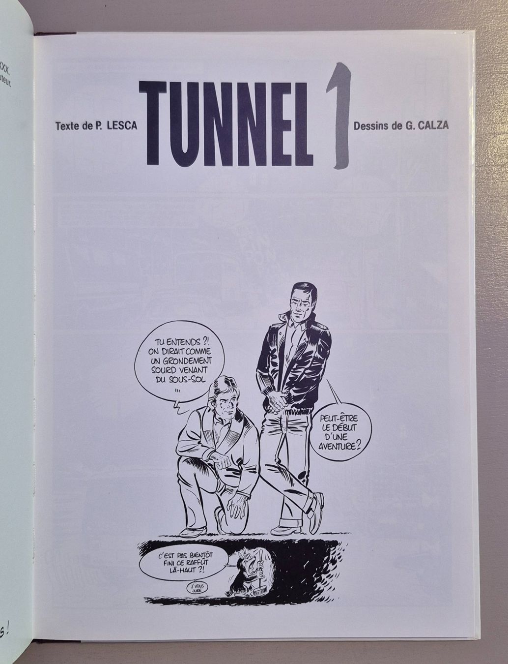 Fumetti: Tunnels - Lesca & Calza - Edition originale de 1989 TBE – Usato da Grand-Lancy venduto da loi_599y 4