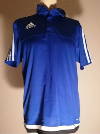 Blaues Adidas-Trikot, Unisex, Gr M