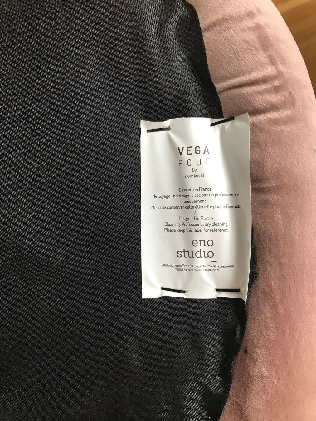 Hocker: Design Pouf Vega von eno Studio Sonderedition rosa Messing – Neu (gemäss Beschreibung) aus Basel von mar_dn9x 3