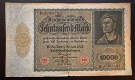 Reichsbanknote 10‘000 Mark Berlin, den 19 Januar 1922